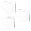 DOITOOL 3 Sets Heart Shaped Makeup Mixing Palette with Spatula