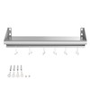 Skyflame 12" x 36" Wall Shelf with 6 Hanging Hooks