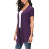 Urban CoCo Womens Solid Open Front Short Sleeve Cardigan (L,