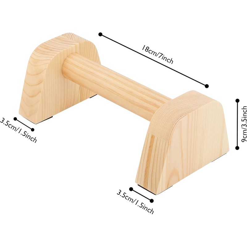 IRSTBL - Wooden Push Up Bars – Heavy-Duty Beech Parallettes