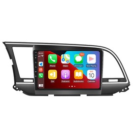 for 2016 2017 2018 Hyundai Elantra Radio Android 13 with CarPlay Android Auto 9" Touch Screen Car Stereo with Bluetooth GPS Navigation Head Unit FM&RDS DSP SWC Backup Camera (4GB RAM+64GB ROM)