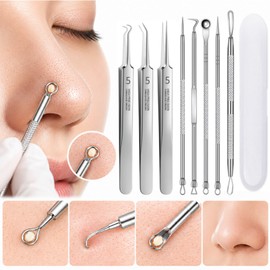 Modrium sebum shoot ultra-precision acne sebum remover 8-piece set, 1 set, silver / 모드리움 피지싹 초정밀 여드름 피지 제거기 8종 세트, 1세트, 실버