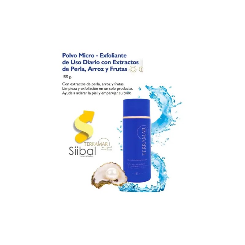 Polvo Exfoliante Facial Terramar Exfoliating Face Powder Clean Brighten, 100