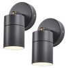 LITECRAFT Kenn Spotlight Outdoor Wall Ceiling Fitting in Anthracite -