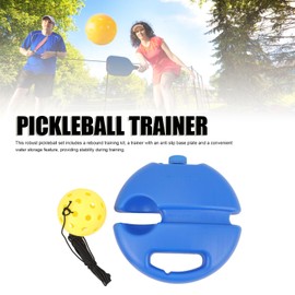 QANYEGN Pickleball Trainer, Pickleball Practice Rebounder, Hitting Training Tool with String 40 Hole Ball for Solo Practice Performance Improvement