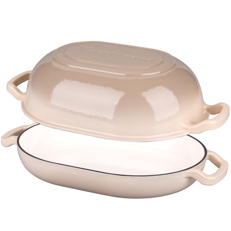 VORRINGARD Enameled Cast Iron Sourdough Bread Oven, Dutch Oven, Loaf