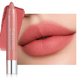 Erinde Lápiz Labial Mate, Lápiz Labial De Larga Duración y Resistente al Agua, Lápiz Labial Cremoso y Pigmentado, con Punta que no se Pega y Maquillaje Labial Hidratante para Mujer,A03#