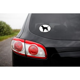 Elektroplate Labrador Pet 3.3” x 2.3” Vinyl Decal Stickers | Premium 3D Doming All Weather Decal for Car, Water Bottle, Laptop, Tablet, Cooler, Bumper, Phone | Made in The USA | (Set of 2)