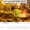 20Ft 200 LEDs Fairy Lights Plug in with Remote and