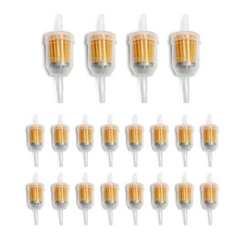 AMACOAM Pack of 20 Fuel Filter 8 mm 6 mm Petrol Filter Motorcycle Diesel Filter Petrol Filter Petrol Filter Scooter for Motorcycles Petrol Engines Machines for Filtering Riding Mowers Lawn Tractor