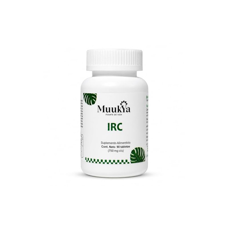 MUUKYA IRC Suplemento Natural Renal con Chanca Piedra y Reishi,