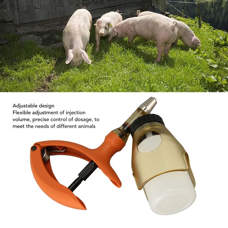 Livestock Syringe Plastic Precise Adjustable Continuous Syringe for Cattle Goat