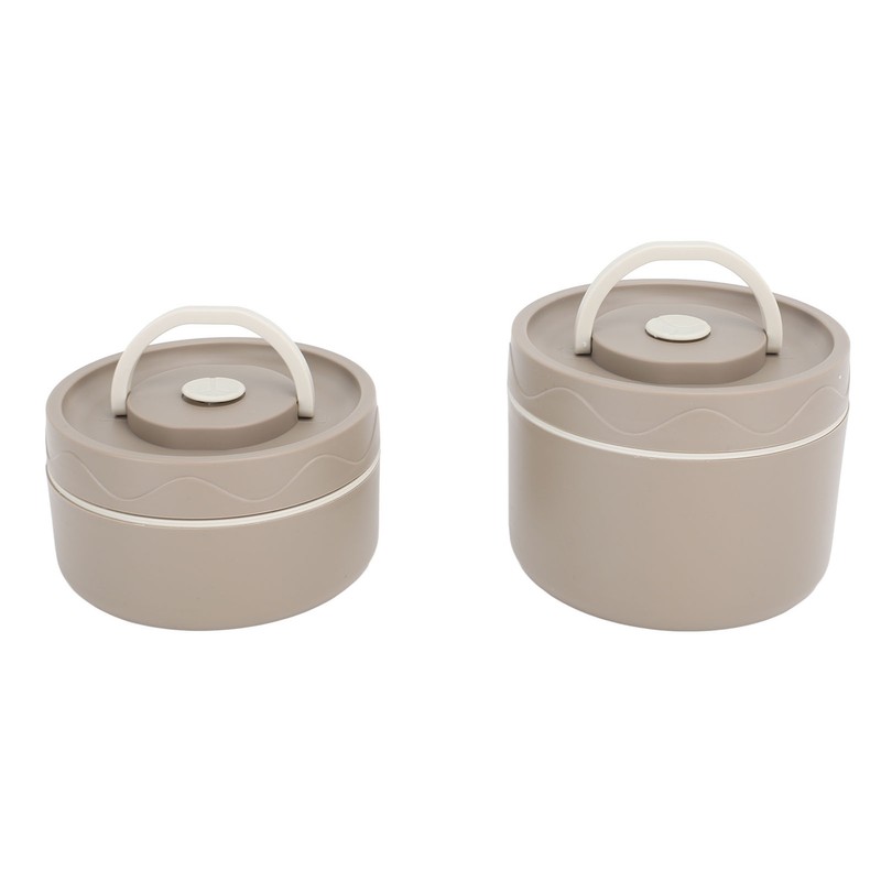 Insulated Lunch Container 304 Stainless Steel Leakproof Portable Round Thermal