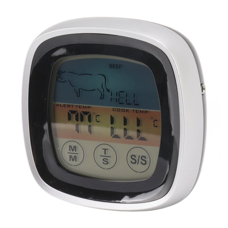 Food Touch Thermometer Kitchen Digital Display Timer Thermometer Field Barbecue