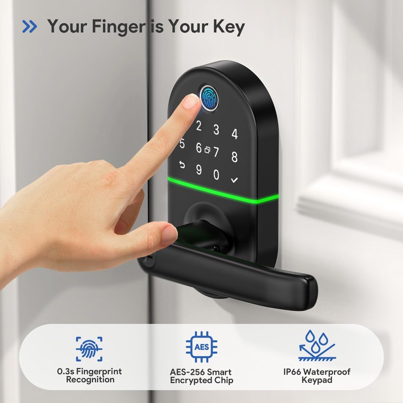 Smart Keypad Door Lock with Handle: NICE DIGI Keyless Entry