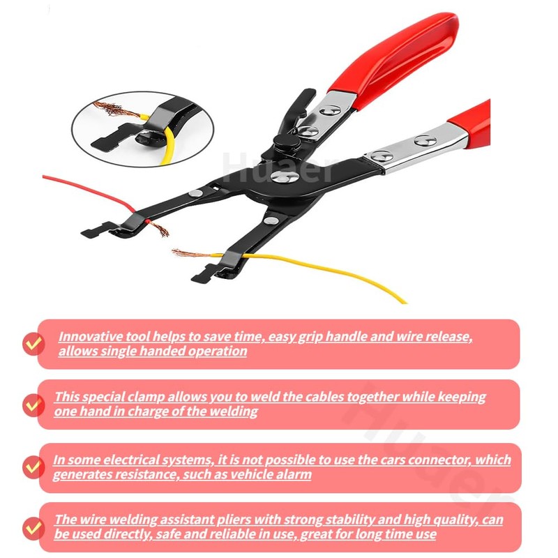 Akozon Car Soldering Pliers, Metal Soldering Plier Multi-Function Wire Welding