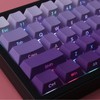 Keycaps PBT Transparent Keycaps Letter Side Engraved Purple Gradient Keycaps