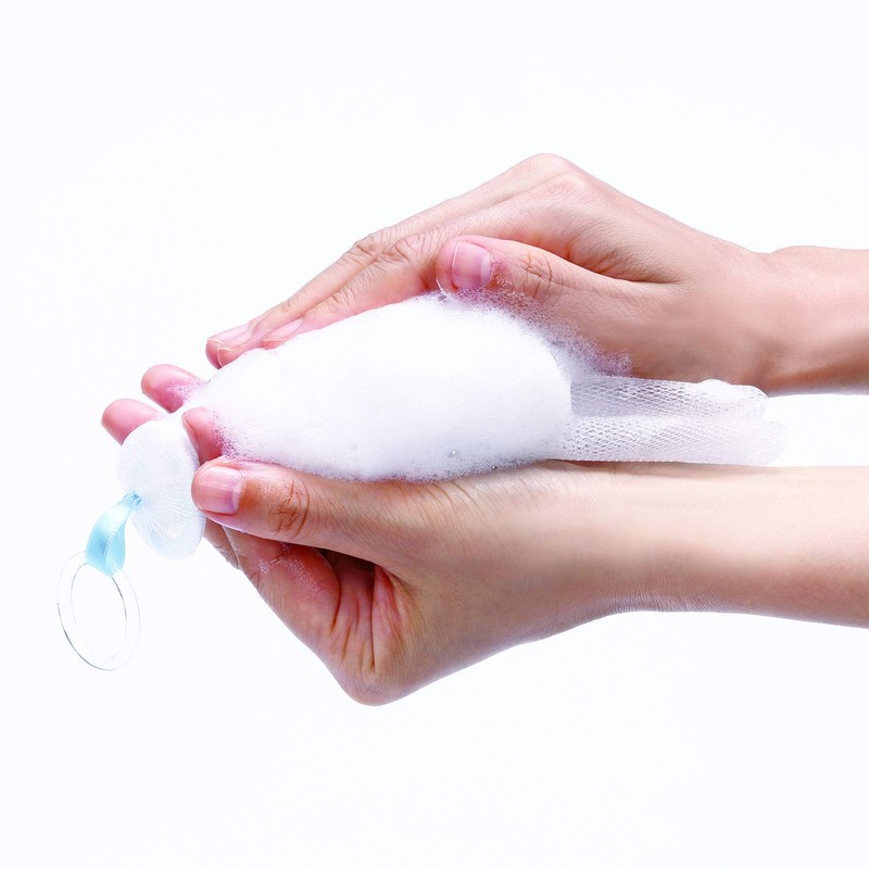 whipped face wash foaming net