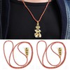 2Pcs Buddhist Pendant Vairocana Stupa Shaped Buddhism Necklace Clothing Bag