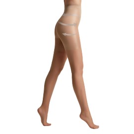 Conte elegant Control Women's 40 Denier Shaping Pantyhose Tights,Tan (Bronz),Medium