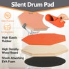 YOUEON Drum Stand with Practice Pad Set - 12" Double