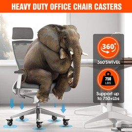 Lipshome Office Chair Casters with Brake, 3 Inch Universal Casters,Suitable for Carpet and Hardwood Floors, Universal Fits Most Chairs(Casters with Brake)