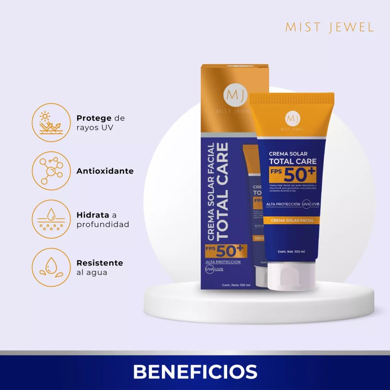 Mist Jewel Protector Solar Facial Total Care Fps 50+ Con