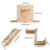 MIUZMORE Cat Wall Shelves Set - Wall Mounted Cat Furniture