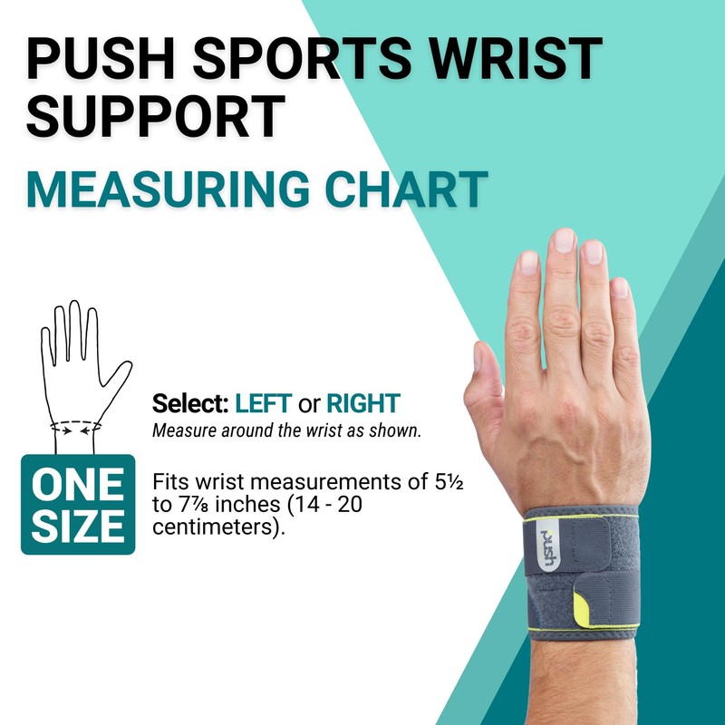 Push Sports Handgelenkbandage, einfach verstellbar, für leichte Zerrung
