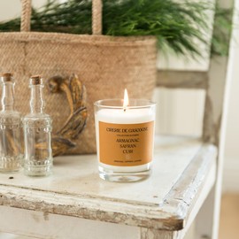 Cirerie de Gascogne Scented Candle Truffle Petit-Manseng Honey Blend Fragrance Candle in Yellow, Handmade Candle in Glass Jar (Truffle, Petit Manseng, Miel) GMO-Free Soy Wax