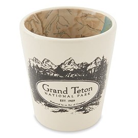 McGovern Outdoor Grand Teton National Park Vintage Map Shot Glass