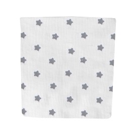 Socksmad 2 Pack Baby Blankets - 100% Soft Cotton with Embroidery - Cot, Crib, Moses Basket & Pram Cellular Blanket - Baby Blanket for Newborn - Baby Essentials for Newborn Baby Girl - Grey Giraffe