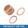 A ABSOPRO Copper Crush Washers Flat Sealing Gaskets Rings 18x24.5x1mm