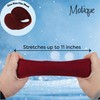 Red Adjustable Ear Warmers Men Women Solid Polar Fleece Folding