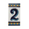 House Numbers Ceramic Tiles, Letters & Frames, Spanish Orange &
