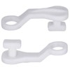 Pack of 50,Curtain Glider Hooks White Plastic Curtain Hook