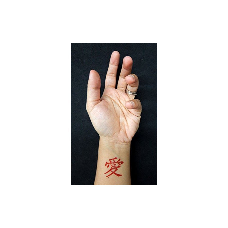 36 Premium Kanji Tattoos: Japanese, Chinese, Asian Characters: Love, Peace.