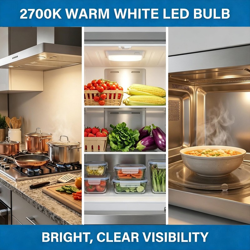 LED Microwave Light Bulb Over Stove Appliance 8206232A 40W Incandescent