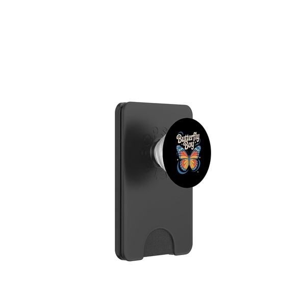 Mens Butterfly Boy Colorful Insect Retro Style Butterflies PopSockets PopWallet