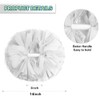 Lovecheer 2PCS White Cheerleading Pom Poms Plastic Pompoms with Baton
