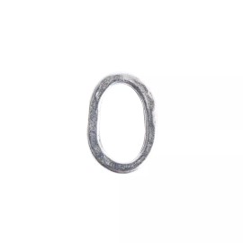 Nunn Design Antique Silver Hammered Oval Hoop Connector Pendant Nunn Design Jewelry Findings