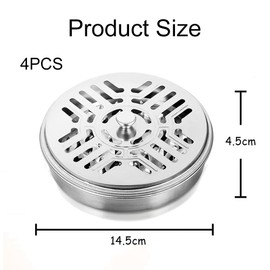 Pack of 4 Stainless Steel Holder for Mosquito Coils, Mosquito Spiral Holder Box, Mosquito Coil Holder with Lid, Mosquito Spiral Container, Metal Mosquito Coil Holder, for Home, Garden, Camping