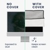 kwmobile Dust Cover for 31-32" Monitor - Linen Monitor Display