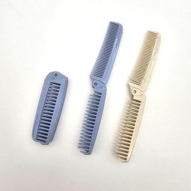 Foldable portable travel hair comb / 휴대 여행용 헤어 머리빗 접이식