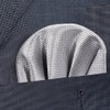 DonDon Men's Pocket Square Pre-folded for the Perfect Fit, Silver