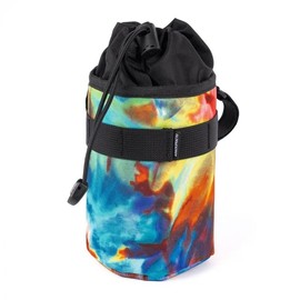 FAIRWEATHER Stem Bag, Nylon Tie Dye Tiedye, Made in Japan, Stem Pouch, Front Pouch, Bicycle Bag, Drink Holder, Waterproof, Handle Bag, Bike Packing Compatible, Compact