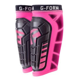 G-Form Pro-S Vento Soccer Shin Guard - Machine-Washable Performance Shin Guards - Flexible SmartFlex Pads - Lightweight, Low-Profile Soccer Gear - Neon Pink, Adult Large