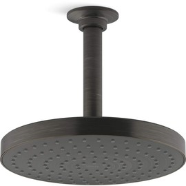 KOHLER 76464-G-2BZ Awaken 8 Inch Single-Function Rain SHOWERHEAD, 8" Fixed Round Rainfall SHOWERHEAD, 1.75 GPM, Oil-Rubbed Bronze