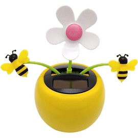 for Apple Blossom Solar Dancing Flower Sunflower, Solar Dancing Ornament, Car Swinging Dancing Car Windowsill Decoration Honey Bee Swing, Decorations