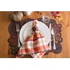 DII Fall Table Decorations, Thanksgiving, Placemat Set, 13x19, Embroidered Gobble